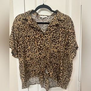 Beach Loungewear Leopard Top